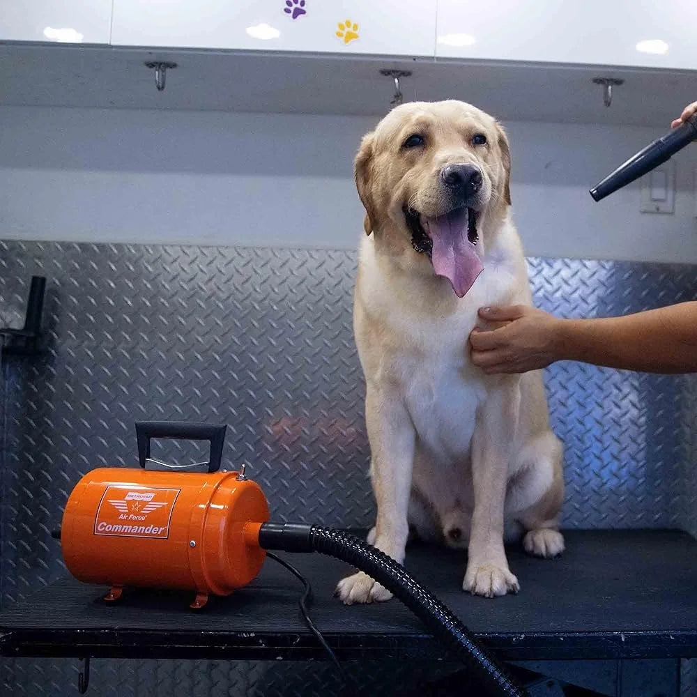 4.0HP Air Force Pet Dryer Two Speed Grooming Blower Portable Steel Design Multi Purpose Dog and Car Dust Cleaning
