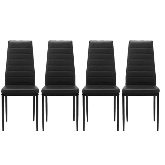 Modern Dining Chair Set for Four by Dutrieux