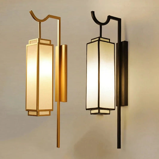 New Chinese Bedside Lamp Simple Antique Wall Lamp Retro Corridor Light for Bedroom and Living Room
